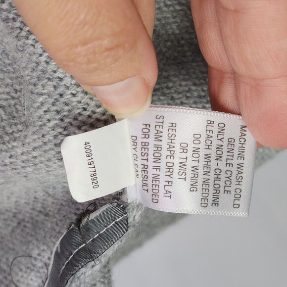 Simply Vera Wang Waterfall Cardigan Gray (S) - Picture 4 of 5